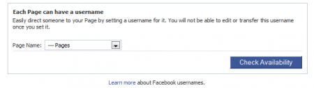 facebook-username-for-pages Screenshot from Facebook.com/username